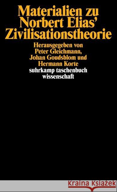 Materialien zu Norbert Elias' Zivilisationstheorie  9783518278338 Suhrkamp - książka