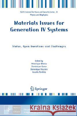 Materials Issues for Generation IV Systems: Status, Open Questions and Challenges Ghetta, Véronique 9781402084218 Springer - książka