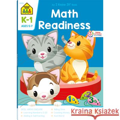Math Readiness K-1 Ages 5-7 School Zone 9781589473225 School Zone - książka