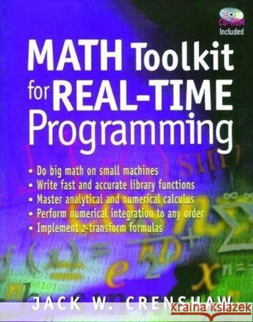 Math Toolkit for Real-Time Programming Jack W. Crenshaw   9781138412477 CRC Press - książka
