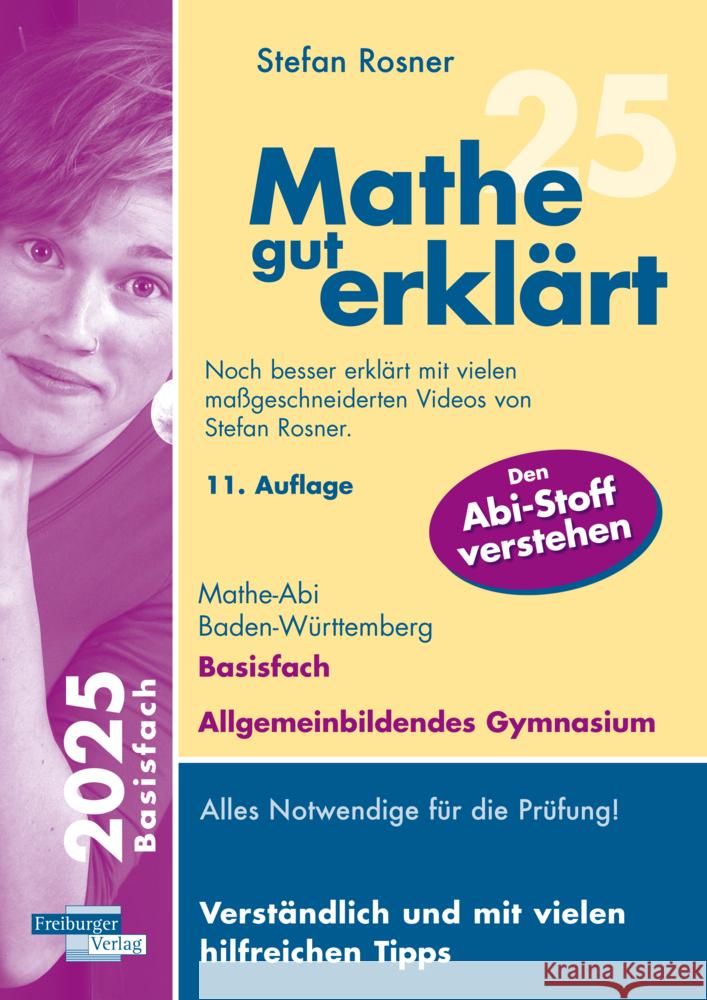 Mathe gut erklärt 2025 Basisfach Baden-Württemberg Gymnasium Rosner, Stefan 9783868148732 Freiburger Verlag GmbH - książka