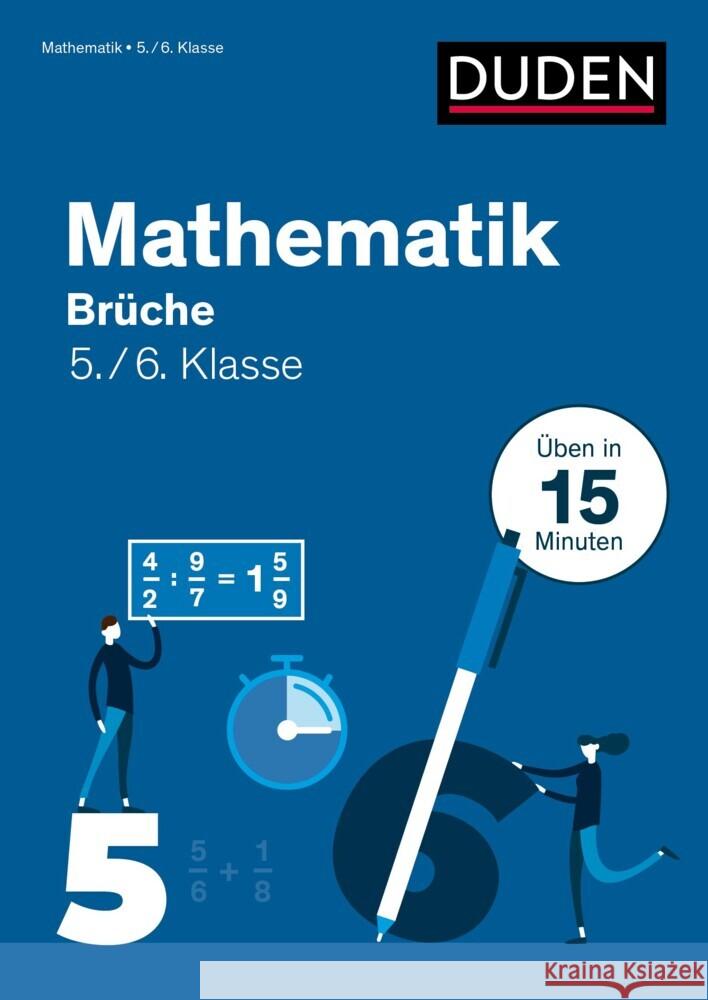 Mathe in 15 Min - Brüche 5./6. Klasse Salzmann, Wiebke 9783411720125 Duden - książka