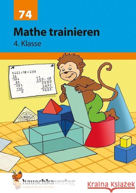 Mathe trainieren, 4. Klasse : Herausnehmbarer Lösungsteil  9783881000741 Hauschka - książka