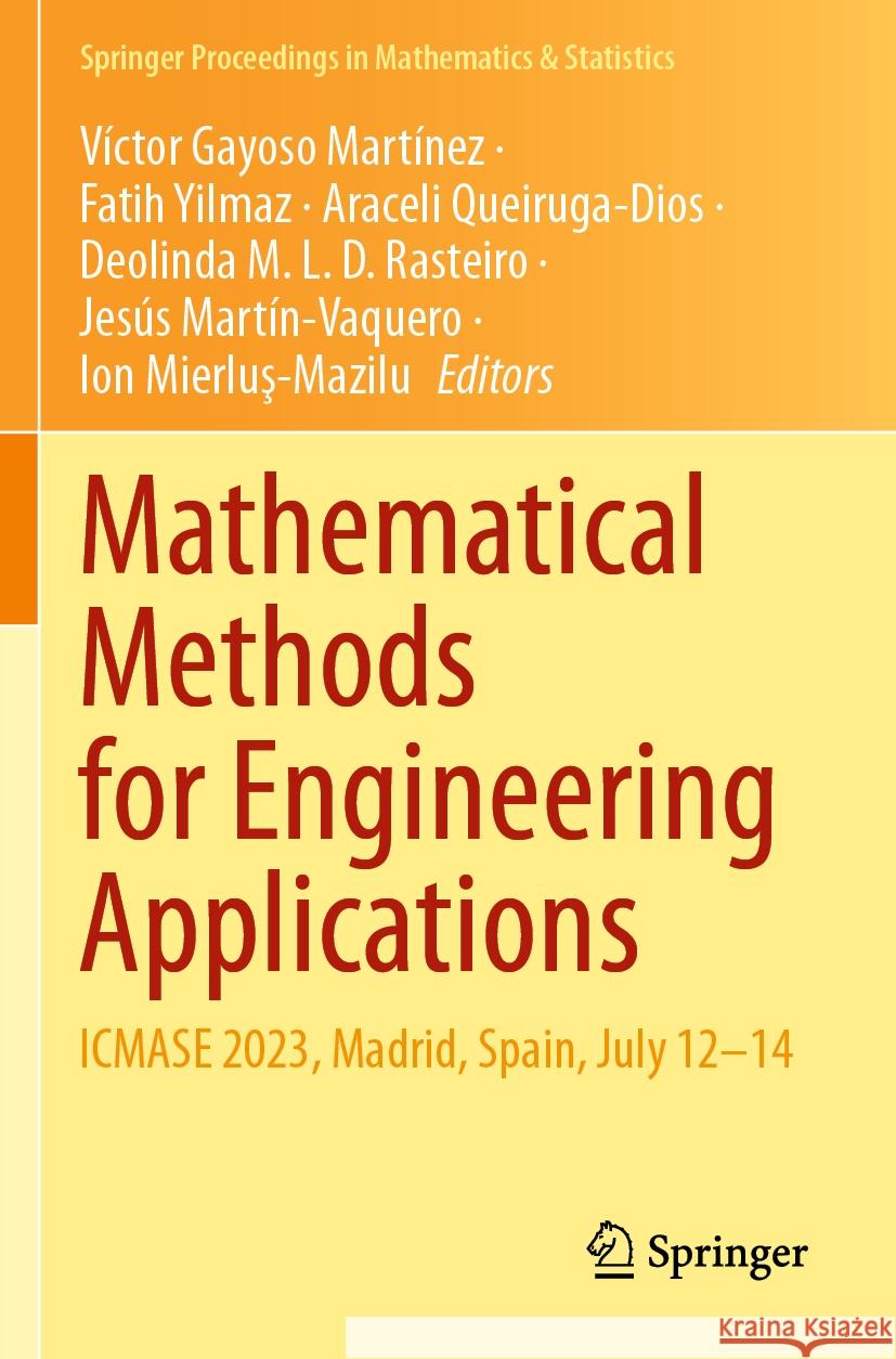 Mathematical Methods for Engineering Applications  9783031492204 Springer Nature Switzerland - książka
