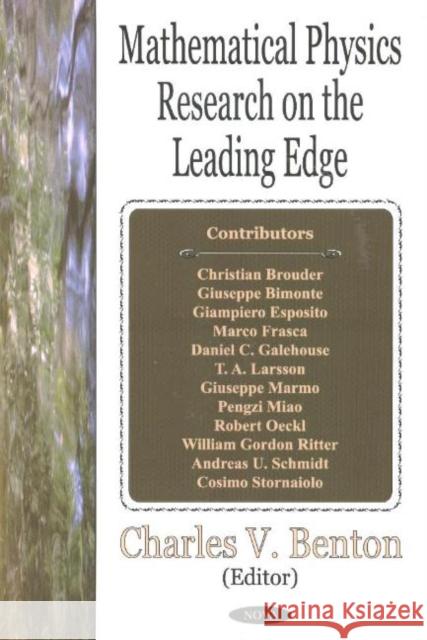 Mathematical Physics Research on the Leading Edge Charles V Benton 9781590339053 Nova Science Publishers Inc - książka