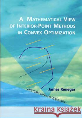 MATHEMATICAL VIEW OF INTERIOR-POINT METHODS IN CONVEX OPTIMIZATION James Renegar 9780898715026 SOCIETY FOR INDUSTRIAL & APPLIED MATHEMATICS, - książka