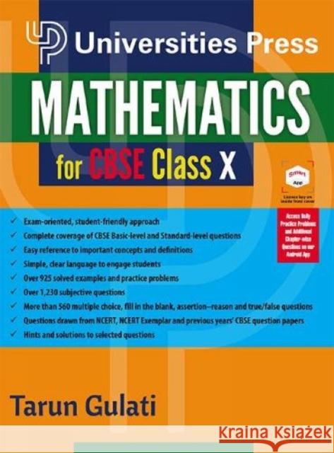 Mathematics for CBSE Class X Tarun Gulati 9789389211696 Universities Press - książka