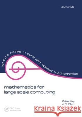 Mathematics for Large Scale Computing Joaquin Diaz Diaz Diaz Julio Diaz 9780824781224 CRC - książka