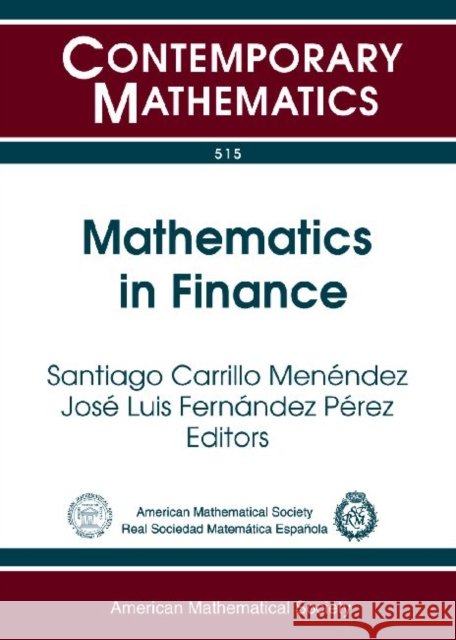 Mathematics in Finance  9780821846735 AMERICAN MATHEMATICAL SOCIETY - książka