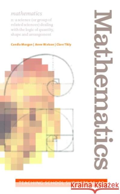 Mathematics: Teaching School Subjects 11-19 Morgan, Candia 9780415321136 Routledge/Falmer - książka