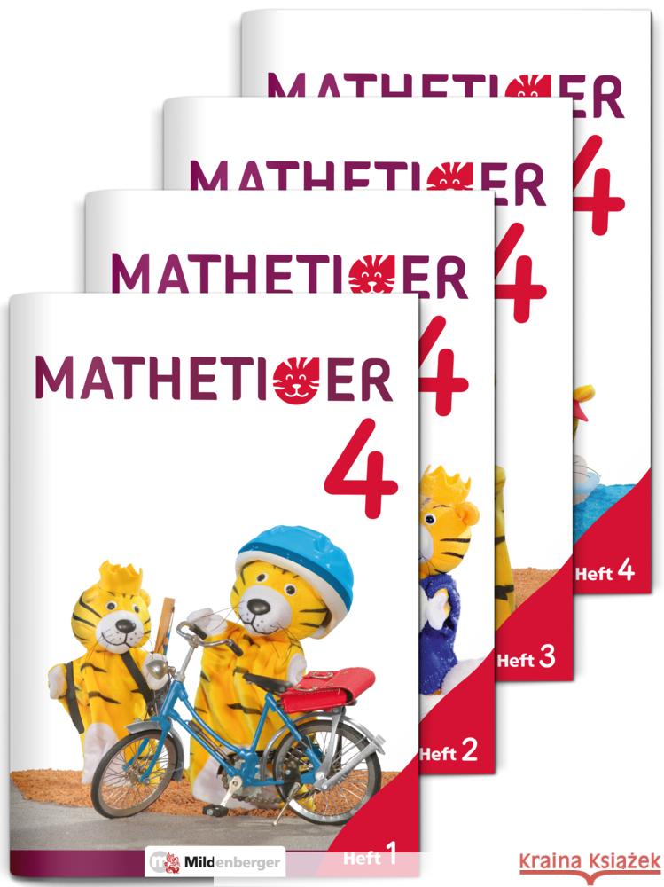Mathetiger - Neubearbeitung 4. Schuljahr, Heftausgabe, 4 Bde. m. CD-ROM  9783619456208 Mildenberger - książka