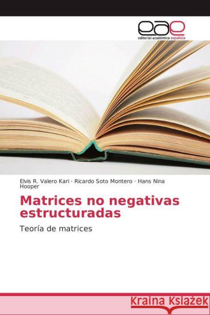 Matrices no negativas estructuradas : Teoría de matrices Valero Kari, Elvis R.; Soto Montero, Ricardo; Nina Hooper, Hans 9783659102080 Editorial Académica Española - książka