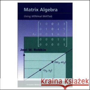 Matrix Algebra Using Minimal Matlb [With 3.5 Diskette] Robbin, Joel W. 9781568810249 AK Peters - książka