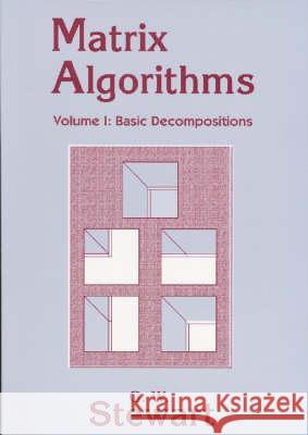 MATRIX ALGORITHMS BASIC DECOMPOSITIONS G. W. Stewart 9780898714142 SOCIETY FOR INDUSTRIAL & APPLIED MATHEMATICS, - książka