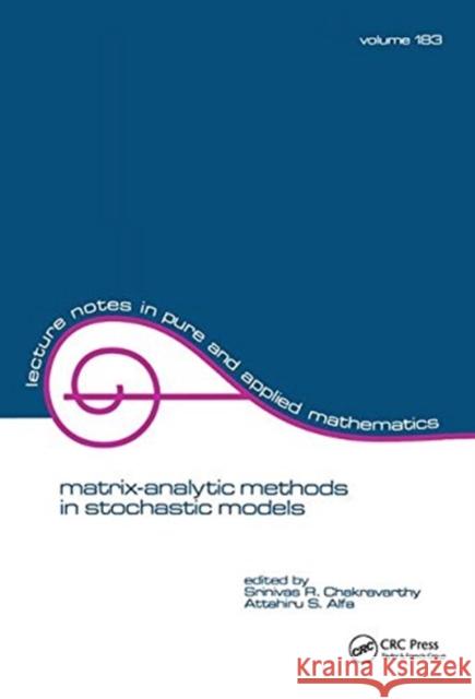 Matrix-Analytic Methods in Stochastic Models  9781138426269 Taylor and Francis - książka