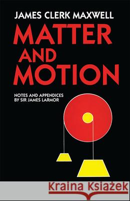 Matter and Motion James Clerk Maxwell 9780486668956 Dover Publications - książka