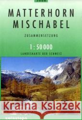 Matterhorn / Mischabel: 2019  9783302050065 Swisstopo, Switzerland - książka