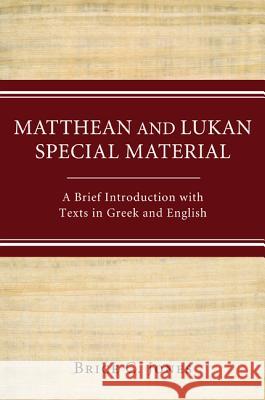 Matthean and Lukan Special Material Jones, Brice C. 9781610977371 Wipf & Stock Publishers - książka