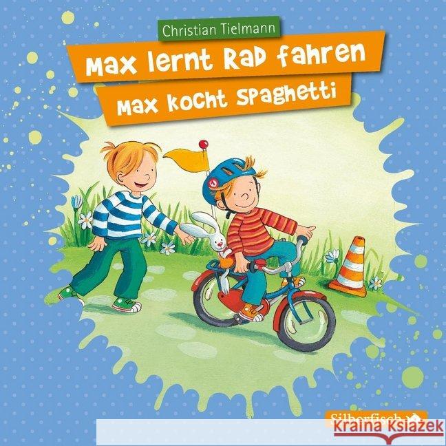 Max lernt Rad fahren/Max kocht Spaghetti, 1 Audio-CD : 1 CD, Hörspiel. CD Standard Audio Format Tielmann, Christian 9783745600803 Silberfisch - książka