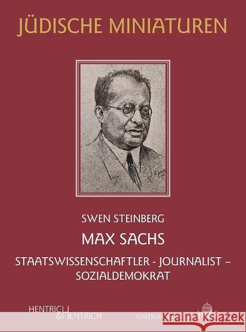 Max Sachs Steinberg, Swen 9783955656577 Hentrich & Hentrich - książka