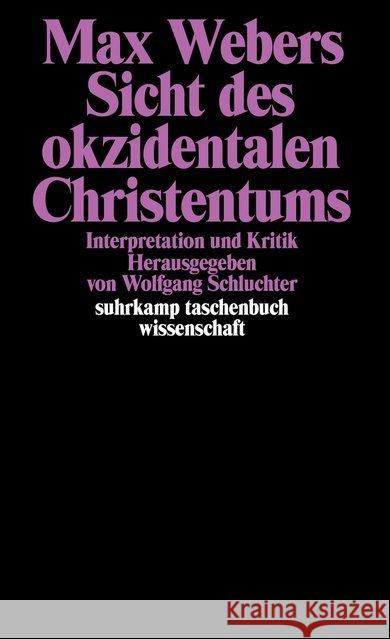 Max Webers Sicht des okzidentalen Christentums  9783518283301 Suhrkamp - książka