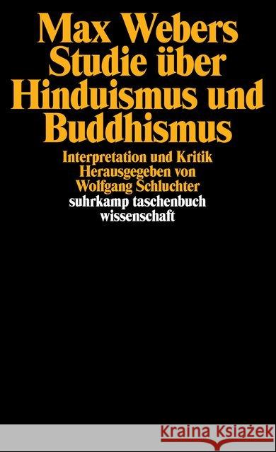 Max Webers Studie über Hinduismus und Buddhismus  9783518280737 Suhrkamp - książka