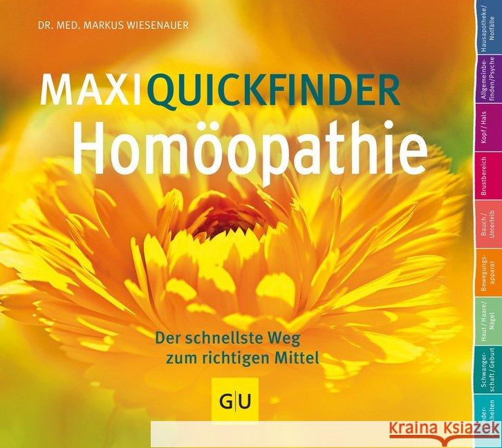 MaxiQuickfinder Homöopathie : Der schnellste Weg zum richtigen Mittel Wiesenauer, Markus 9783833836930 Gräfe & Unzer - książka