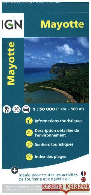 Mayotte (Comoro Island) Domtom: 2016  9782758534884 Institut Geographique National - książka