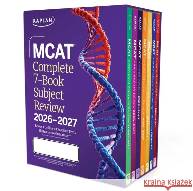 MCAT Complete 7-Book Subject Review 2026-2027, Set Includes Books, Online Prep, 3 Practice Tests Kaplan Test Prep 9781506297545 Kaplan AEC Education - książka