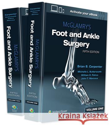 McGlamry's Foot and Ankle Surgery Carpenter, Brian 9781975136062 LWW - książka