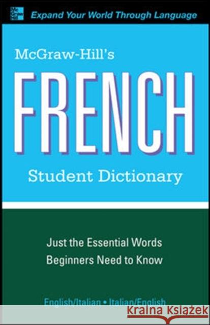 McGraw-Hill's French Student Dictionary Jacqueline Winders 9780071591966 McGraw-Hill - książka