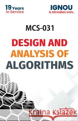 MCS-031 Design And Analysis Of Algorithm Vimal Kumar Sharma S. Roy 9788189086725 Gullybaba Publishing House Pvt Ltd - książka