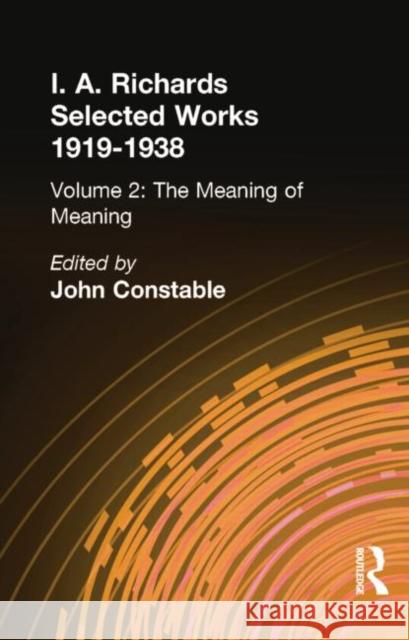 Meaning of Meaning V 2 Constable, John 9780415865487 Routledge - książka