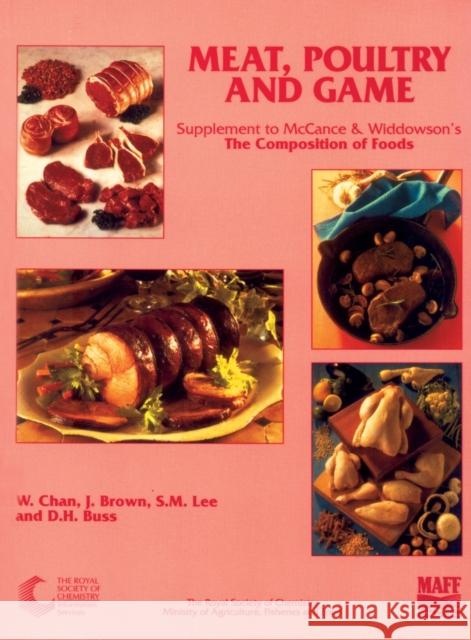 Meat, Poultry and Game: Supplement to the Composition of Foods  9780851863801 Royal Society of Chemistry - książka