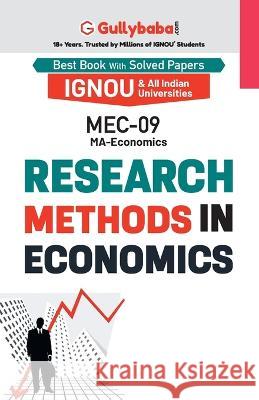 MEC-09 Research Methods in Economics Panel Gullybab 9789381066676 Gullybaba Publishing House Pvt Ltd - książka