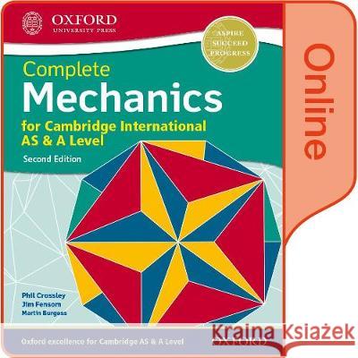 Mechanics for Cambridge International AS & A Level Crossley, Phillip, Burgess, Martin, Fensom, Jim 9780198427537  - książka