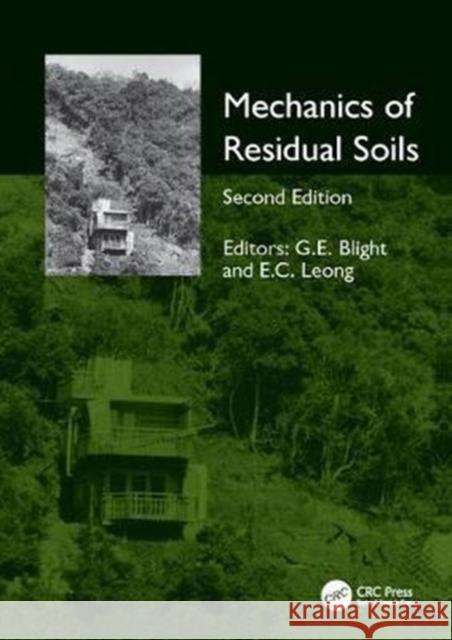 Mechanics of Residual Soils  9781138072244 Taylor and Francis - książka