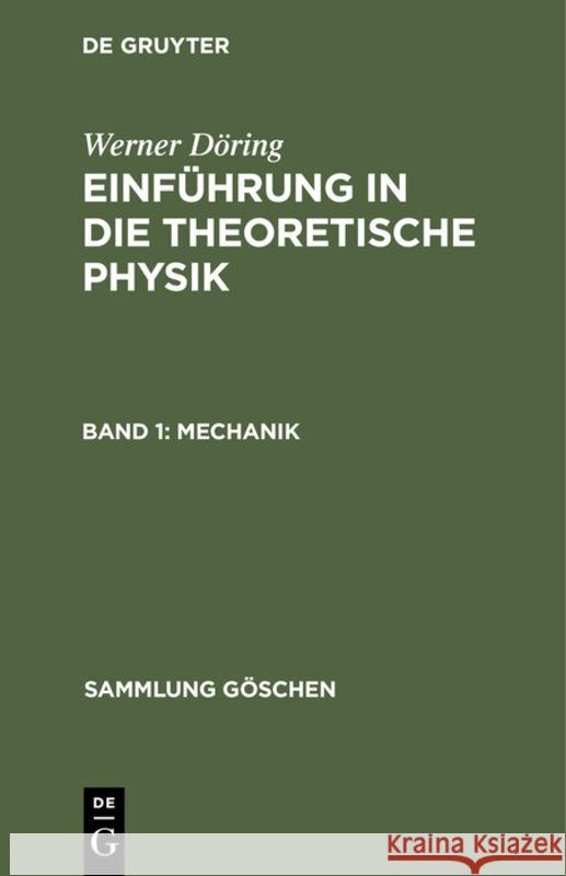 Mechanik Döring, Werner 9783112310311 de Gruyter - książka