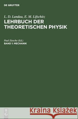 Mechanik E M Lifschitz, Paul Ziesche, No Contributor 9783112588895 De Gruyter - książka
