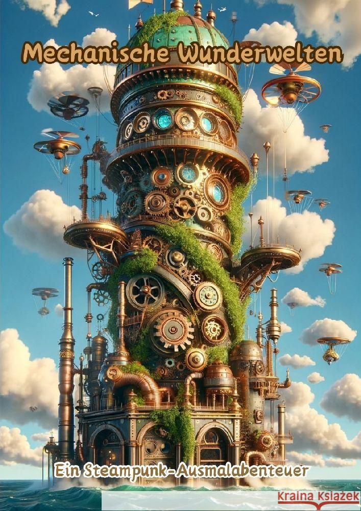 Mechanische Wunderwelten: Ein Steampunk-Ausmalabenteuer Maxi Pinselzauber 9783384152169 Tredition Gmbh - książka