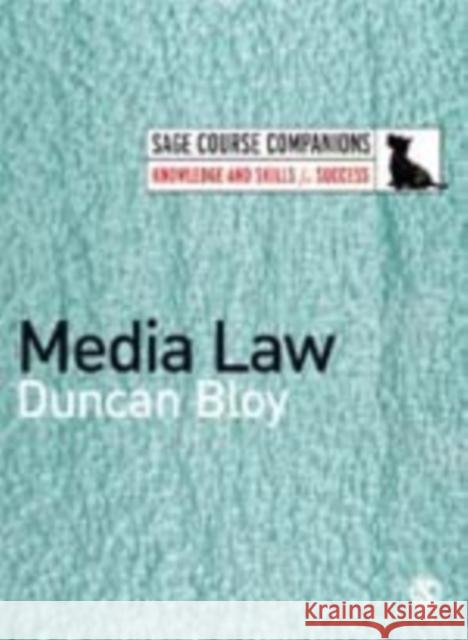 Media Law Duncan Bloy 9781412911191 Sage Publications - książka