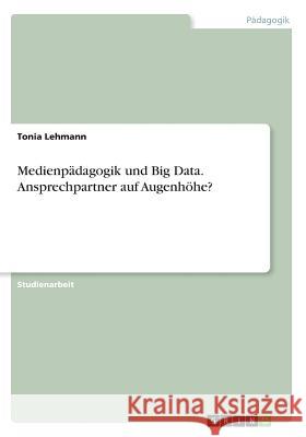 Medienpädagogik und Big Data. Ansprechpartner auf Augenhöhe? Tonia Lehmann 9783668519251 Grin Publishing - książka