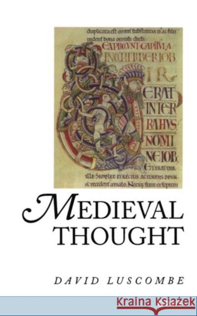 Medieval Thought David Luscombe 9780192891792  - książka