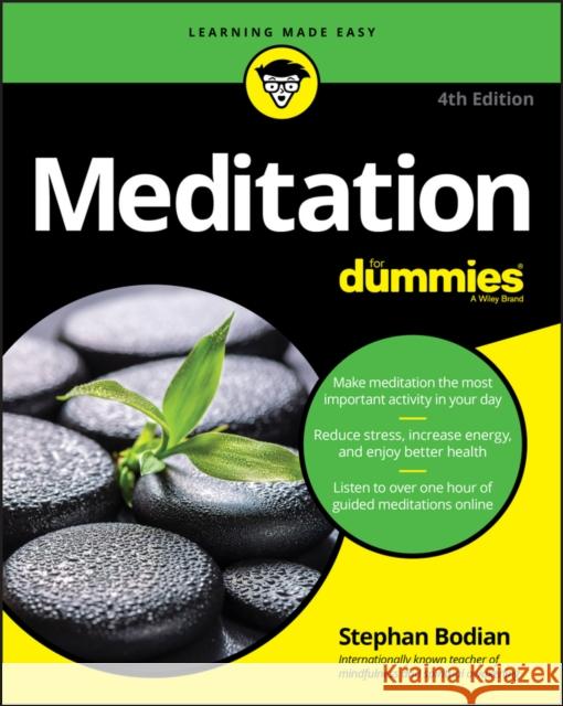 Meditation For Dummies Stephan Bodian 9781119251163 John Wiley & Sons Inc - książka