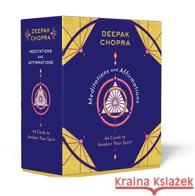 Meditations and Affirmations: 64 Cards to Awaken Your Spirit Chopra Deepak 9781846046728 Ebury Publishing - książka