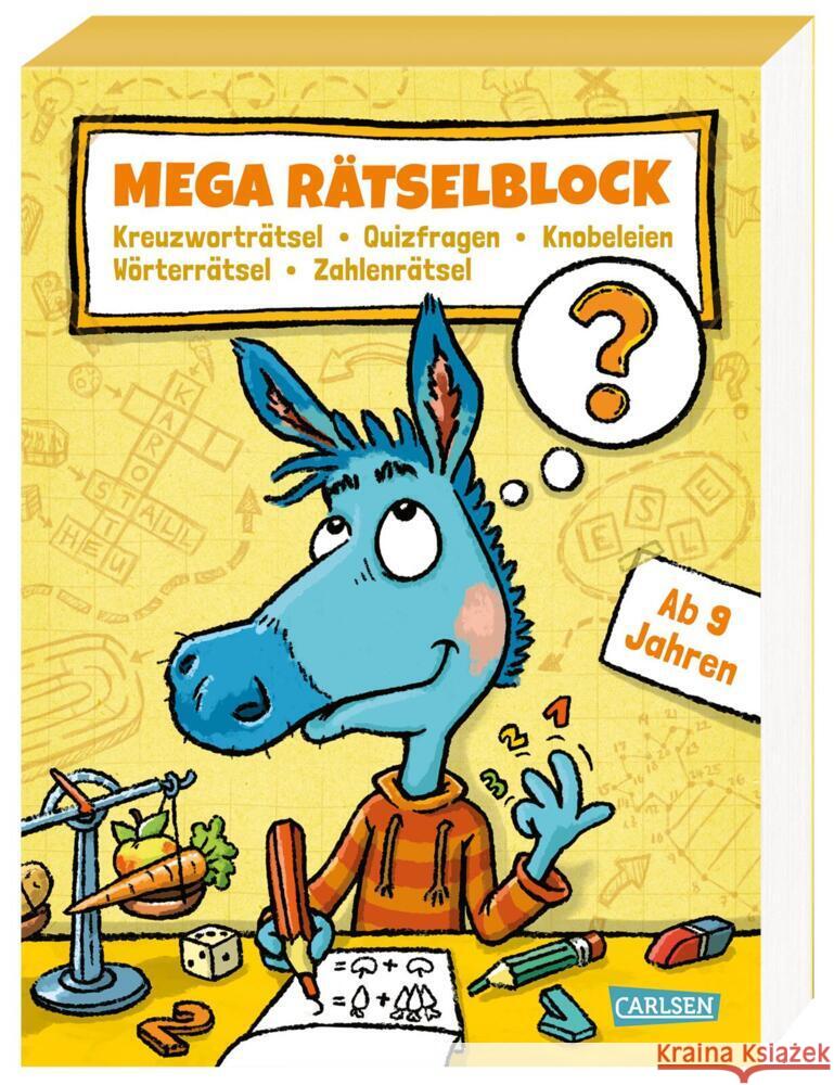 Mega Rätselblock - Kreuzworträtsel, Quizfragen, Knobeleien, Wörterrätsel, Zahlenrätsel Fischer, Lucia 9783551189431 Carlsen - książka