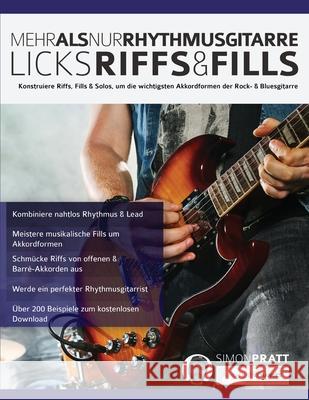 Mehr als nur Rhythmusgitarre: Riffs, Licks und Fills Simon Pratt, Joseph Alexander 9781789331189 WWW.Fundamental-Changes.com - książka