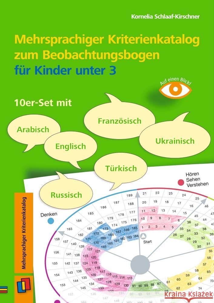 Mehrsprachiger Kriterienkatalog zum Beobachtungsbogen für Kinder unter 3 Schlaaf-Kirschner, Kornelia 9783834660954 Verlag an der Ruhr - książka