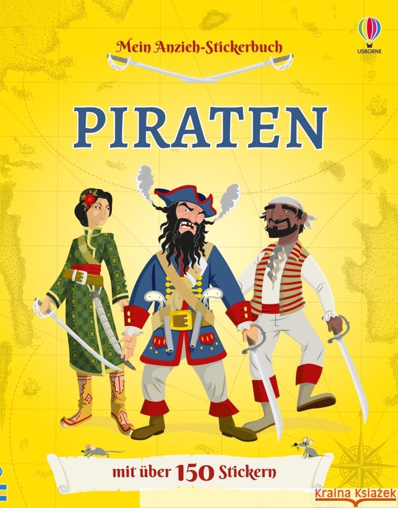 Mein Anzieh-Stickerbuch: Piraten  9781035701414 Usborne Verlag - książka