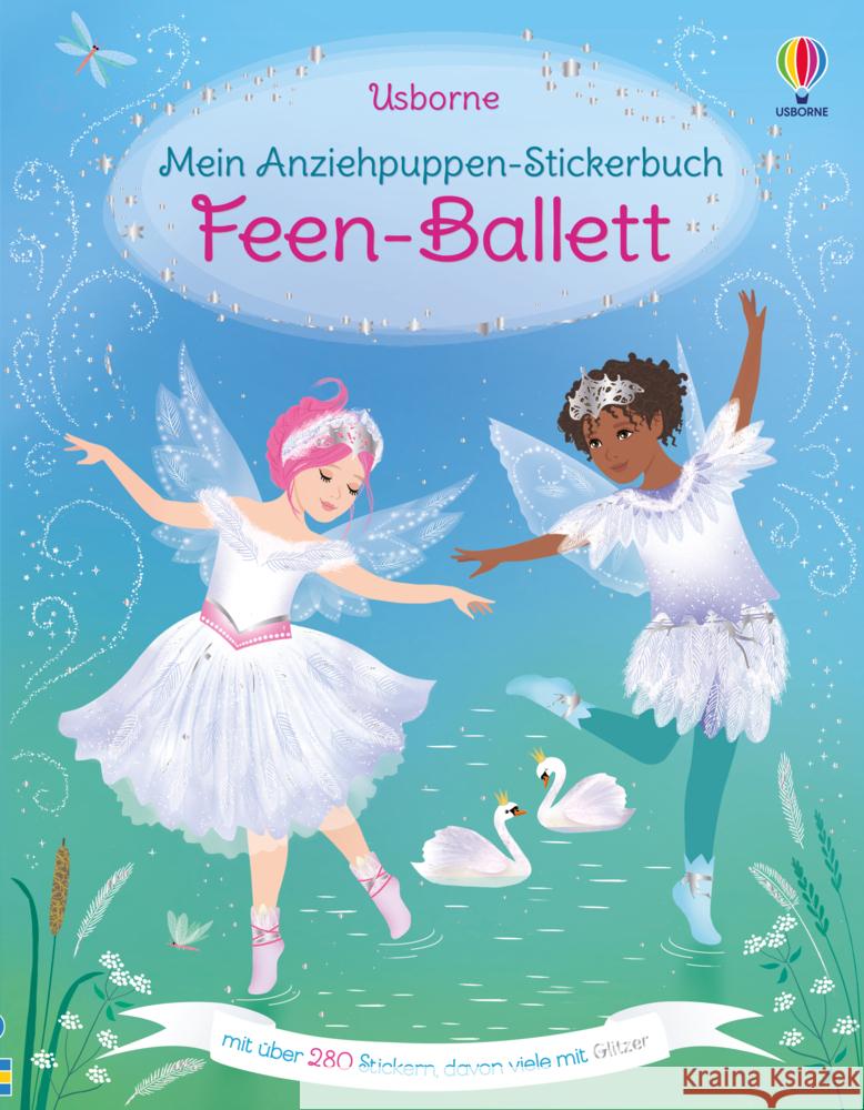 Mein Anziehpuppen-Stickerbuch: Feen-Ballett Watt, Fiona 9781789418941 Usborne Verlag - książka